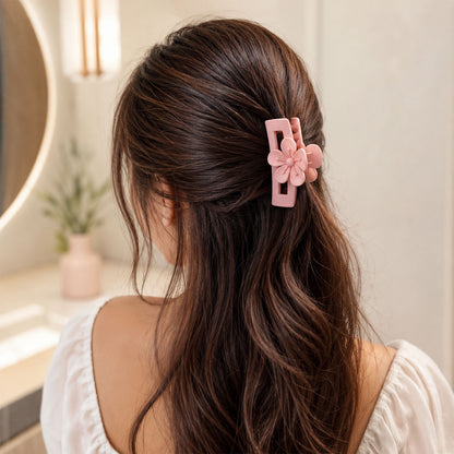 Stylish Plastic Hair Clip Strong Grip Claw Clutcher for Women Girls (1 Pc)