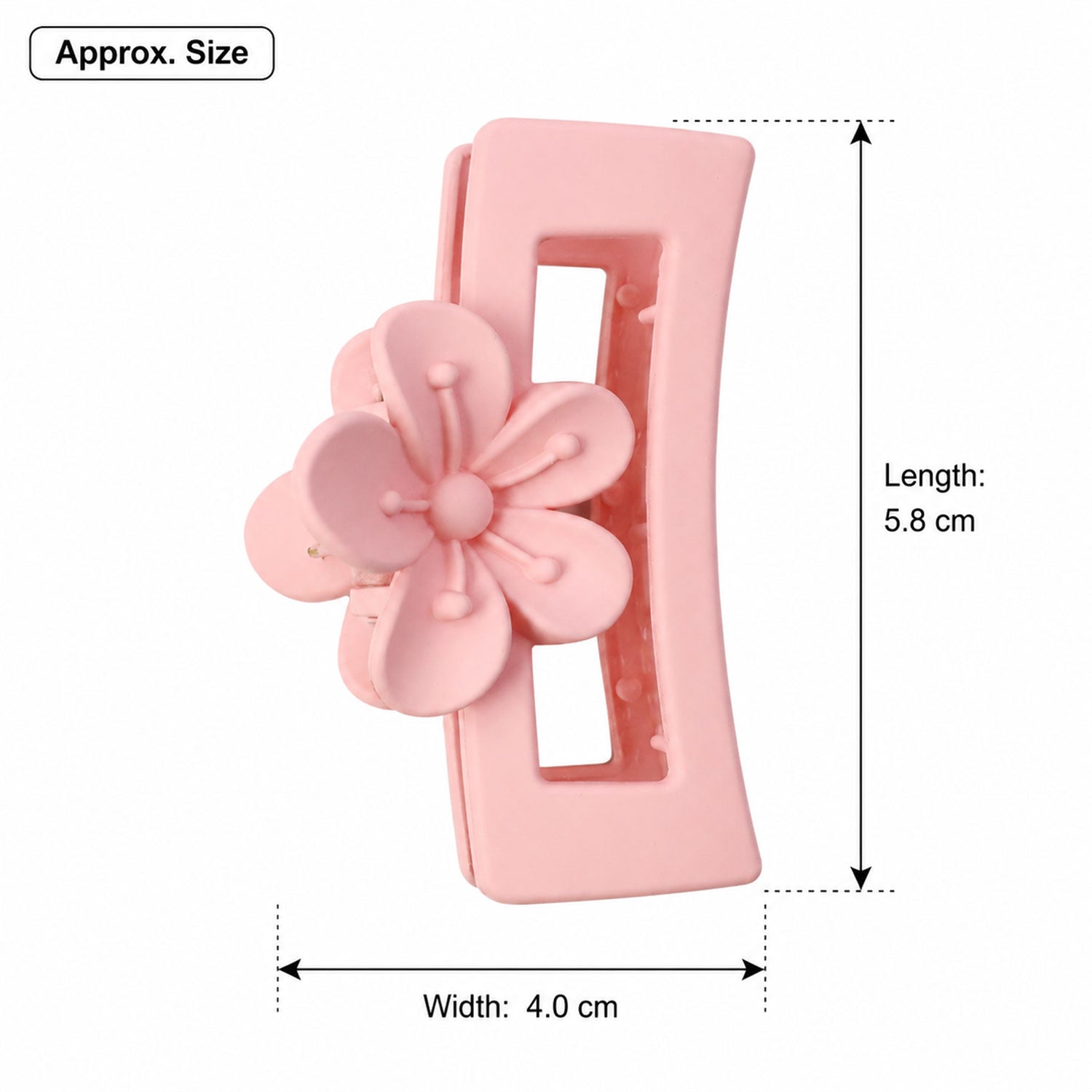Stylish Plastic Hair Clip Strong Grip Claw Clutcher for Women Girls (1 Pc)