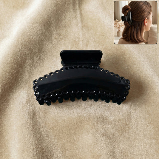 Elegant Black Hair Claw Clip (1 Pc)
