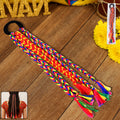 Multicolor Braided Hair Extension with Tassels – Festive & Lightweight
