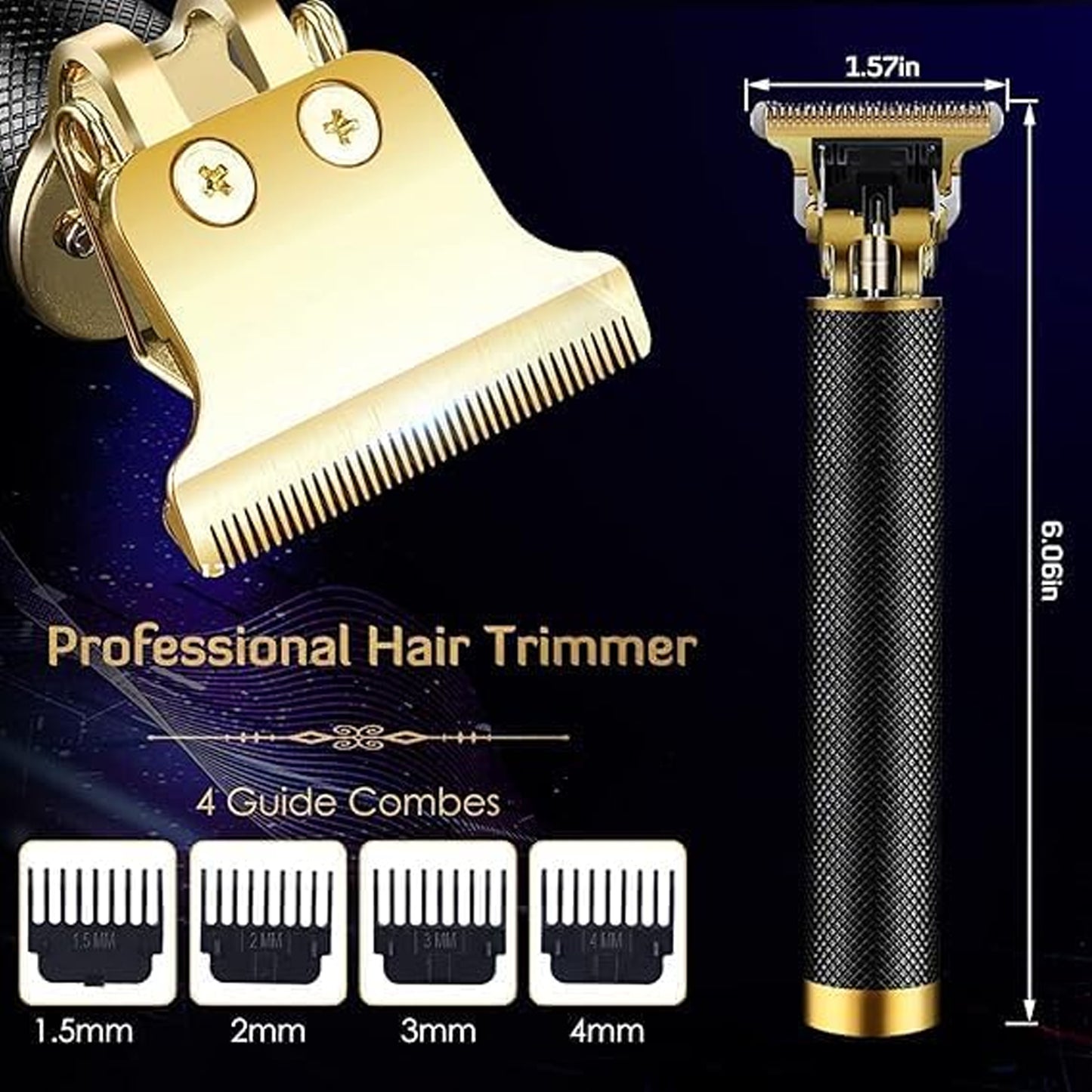 Professional Cordless Rechargeable Hair Trimmer for Men