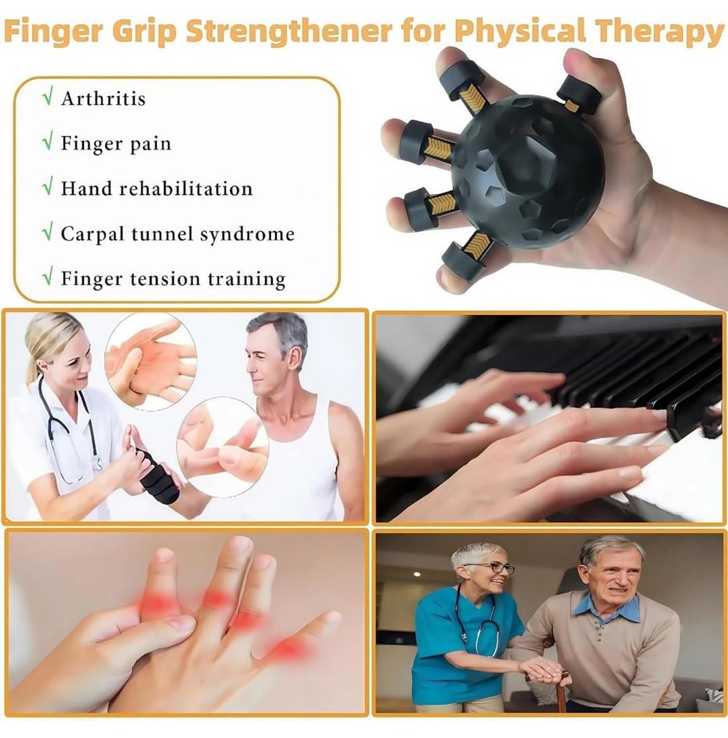 Grip Strength Trainer – Portable Hand & Finger Exerciser