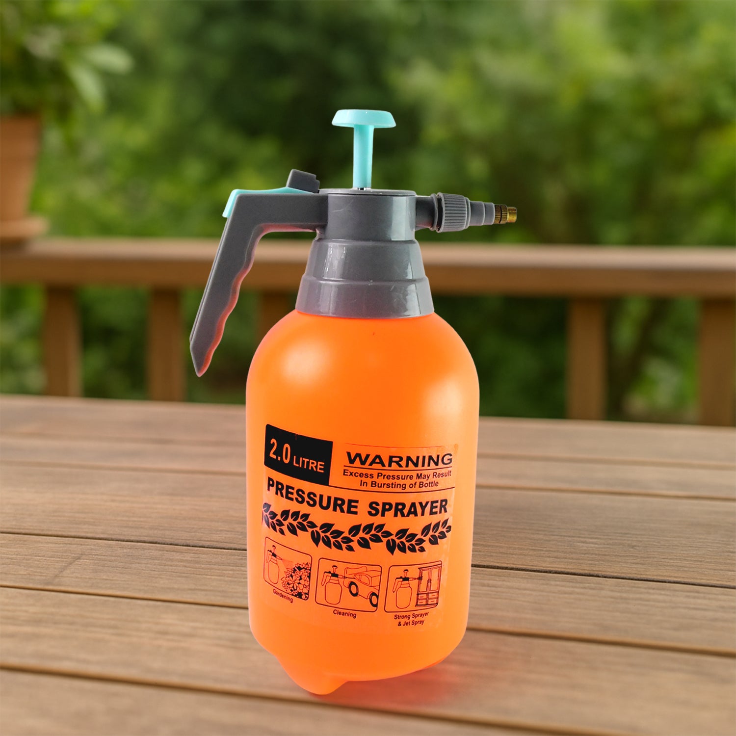 Water Sprayer Hand-held Pump Pressure Garden Sprayer - 2 L (Mix Color)