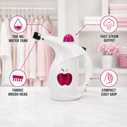 Handheld Garment and Facial Steamer 150ml Portable for Clothes and Home (1 Pc)