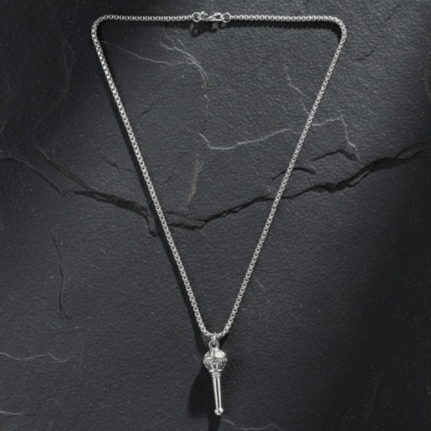 Lord Hanuman Gada Pendant With Chain (1 Pc)