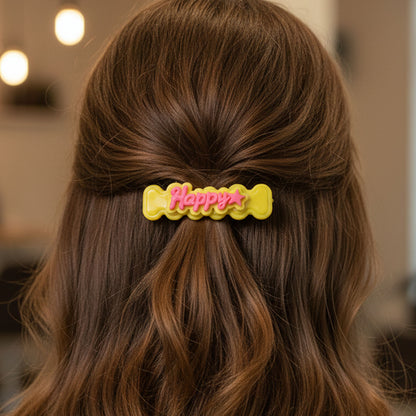 Happy Bone-Shaped Hair Clips Set