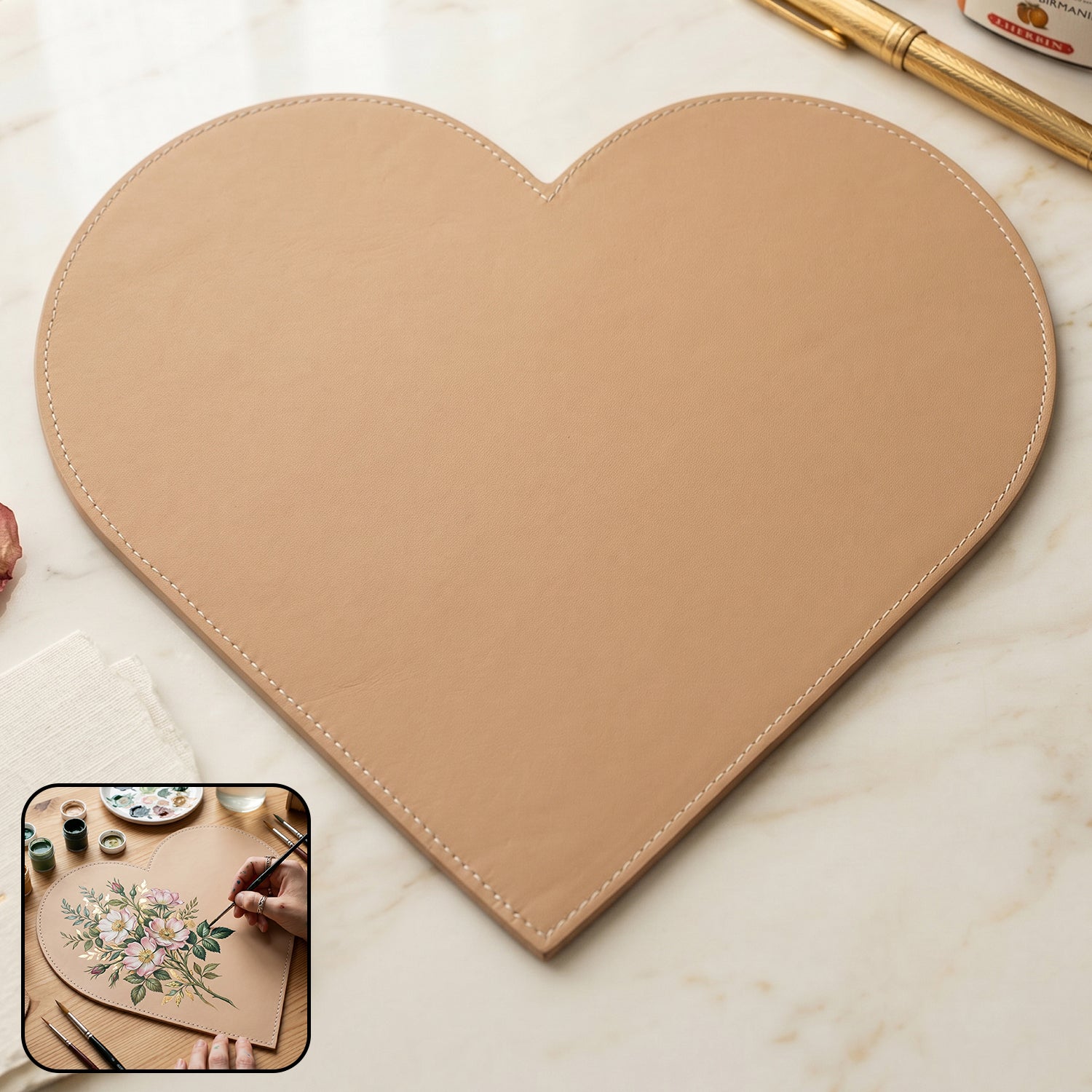 Heart Shape Board for Art – Crafting and Painting Blank Surface for DIY Projects (1 Pc)