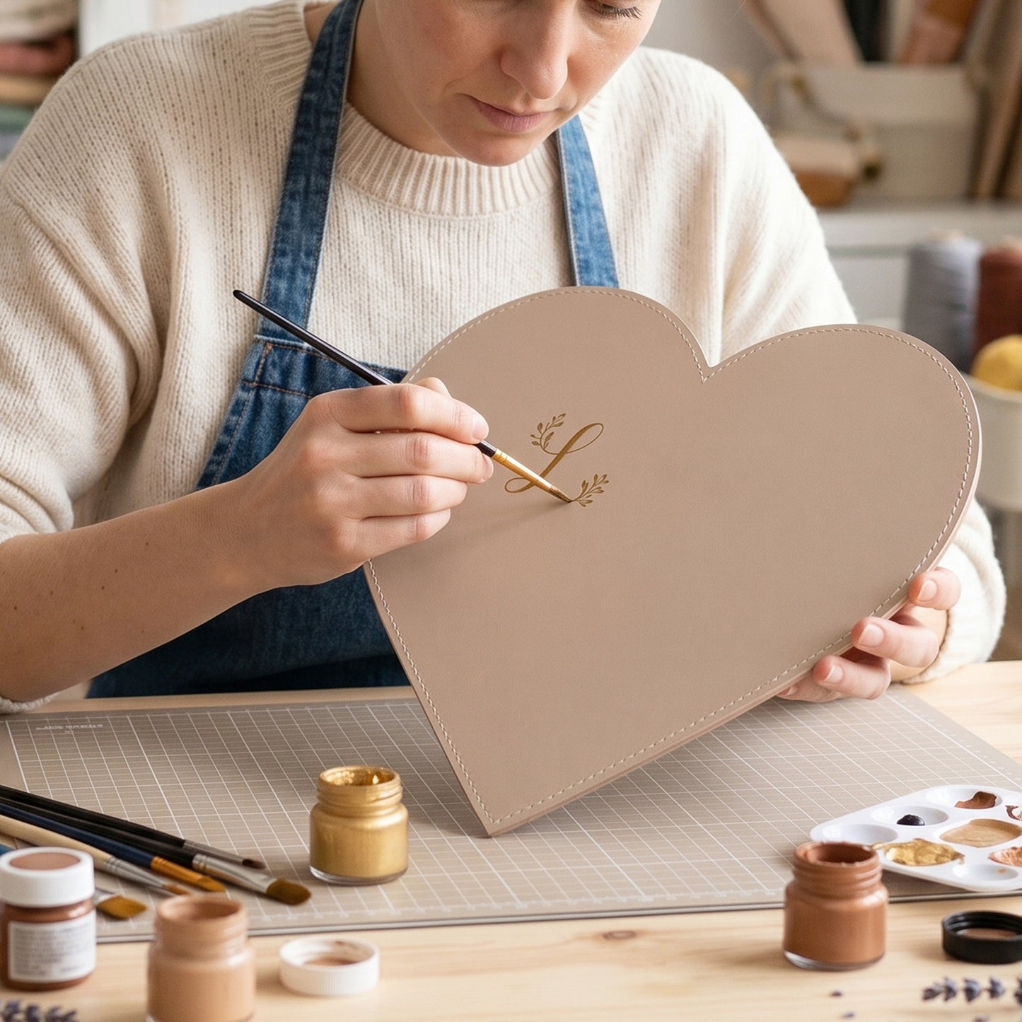 Heart Shape Board for Art – Crafting and Painting Blank Surface for DIY Projects (1 Pc)