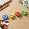 Heart Shape Pencil Sharpener – Colorful & Portable for Kids