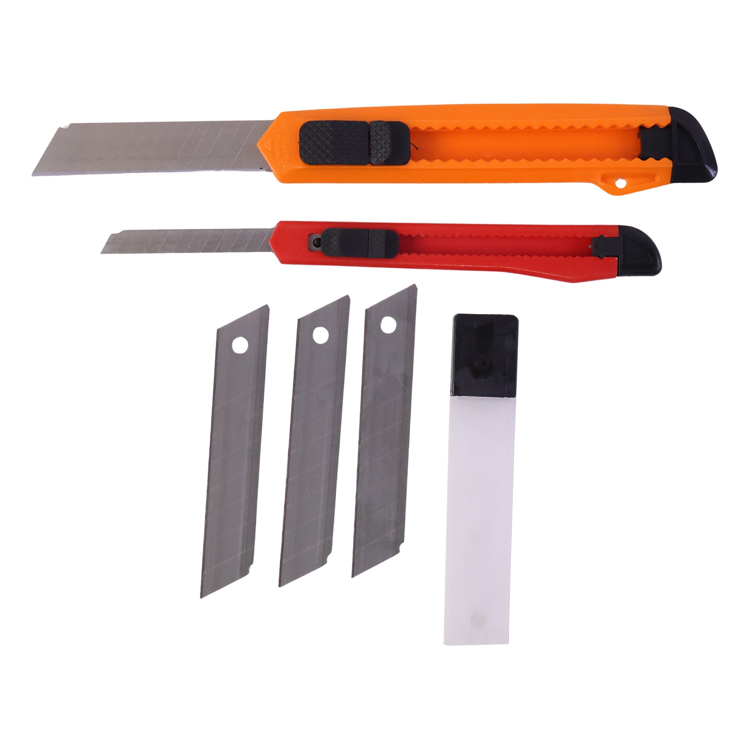 Professional Utility Knife Cutter Set with Extra Snap Off Blades (1 Set)
