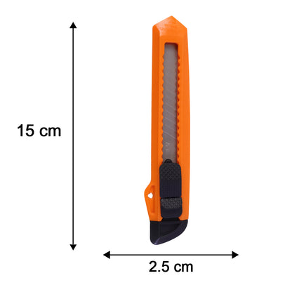 Professional Utility Knife Cutter Set with Extra Snap Off Blades (1 Set)