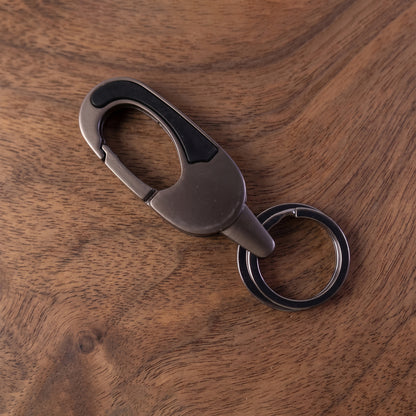 Premium Metal Keychain with Carabiner Clip for Car & Bike Keys