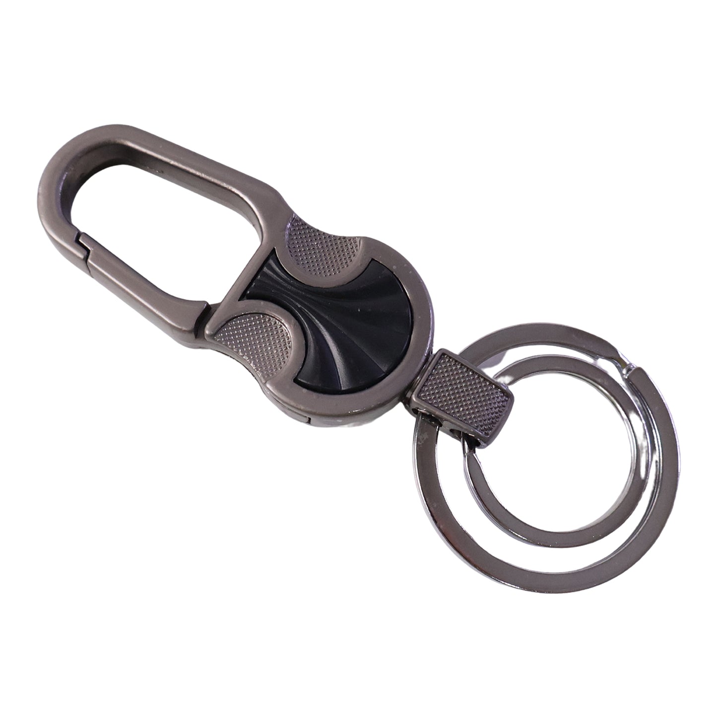 Stylish Metal Key Holder Keychain with Secure Lock Clip 1 Pc