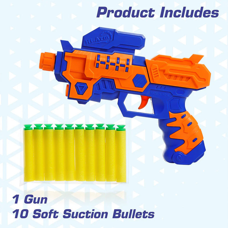Hi-Arm Soft Bullet Gun with 10 Soft Bullets – High-Performance Toy Blaster for Kids