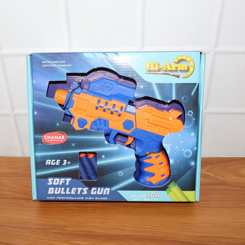 Hi-Arm Soft Bullet Gun with 10 Soft Bullets – High-Performance Toy Blaster for Kids