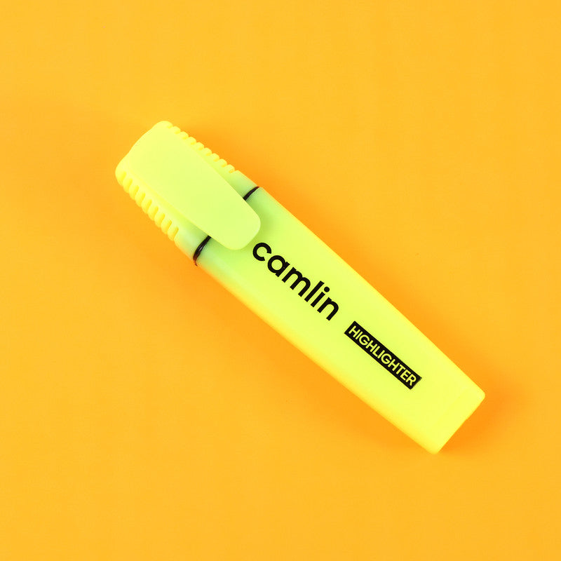Camlin Highlighter Yellow – Smooth & Bright No-Smudge Highlighters (Pack of 10)