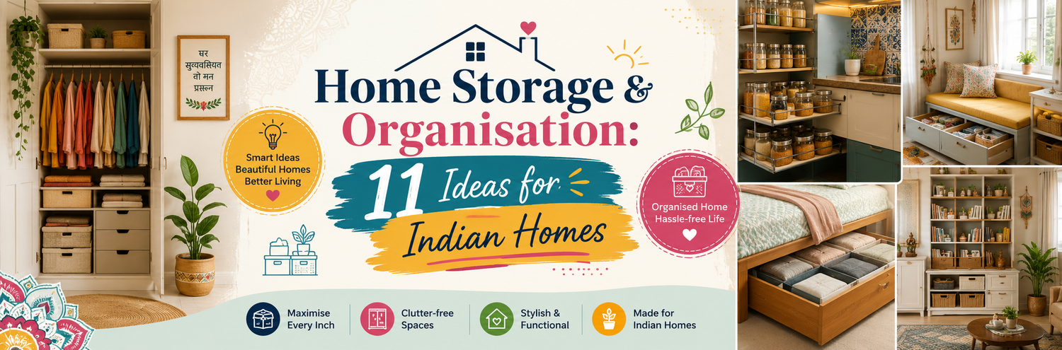 Home Storage & Organisation: 11 Ideas for Indian Homes