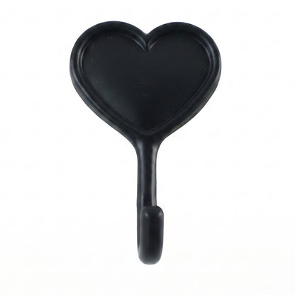 Heavy Duty Self Adhesive Wall Hook Heart Shape Key and Scarf Hanger (1 Pc)