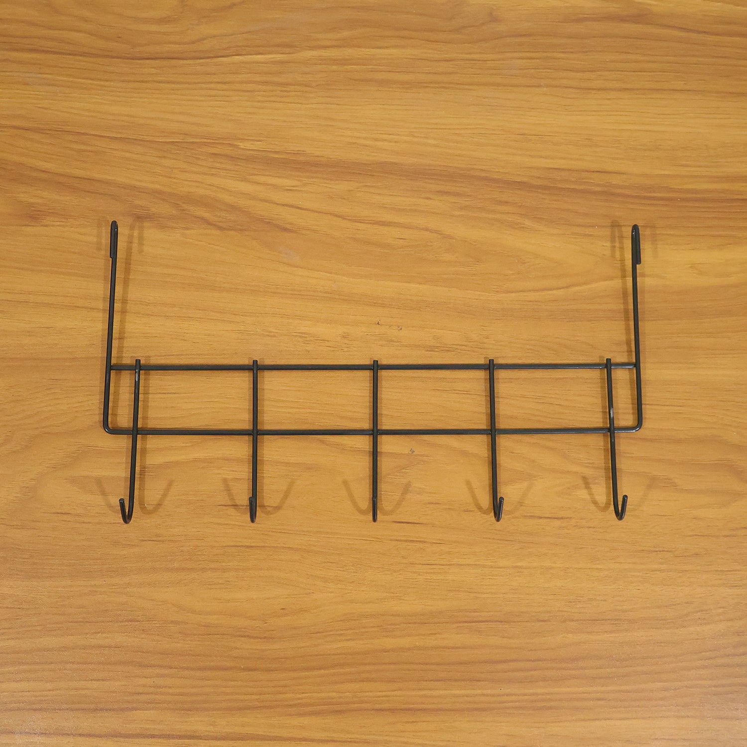 Premium Over The Door Metal 5 Hook Rack 1 Pc