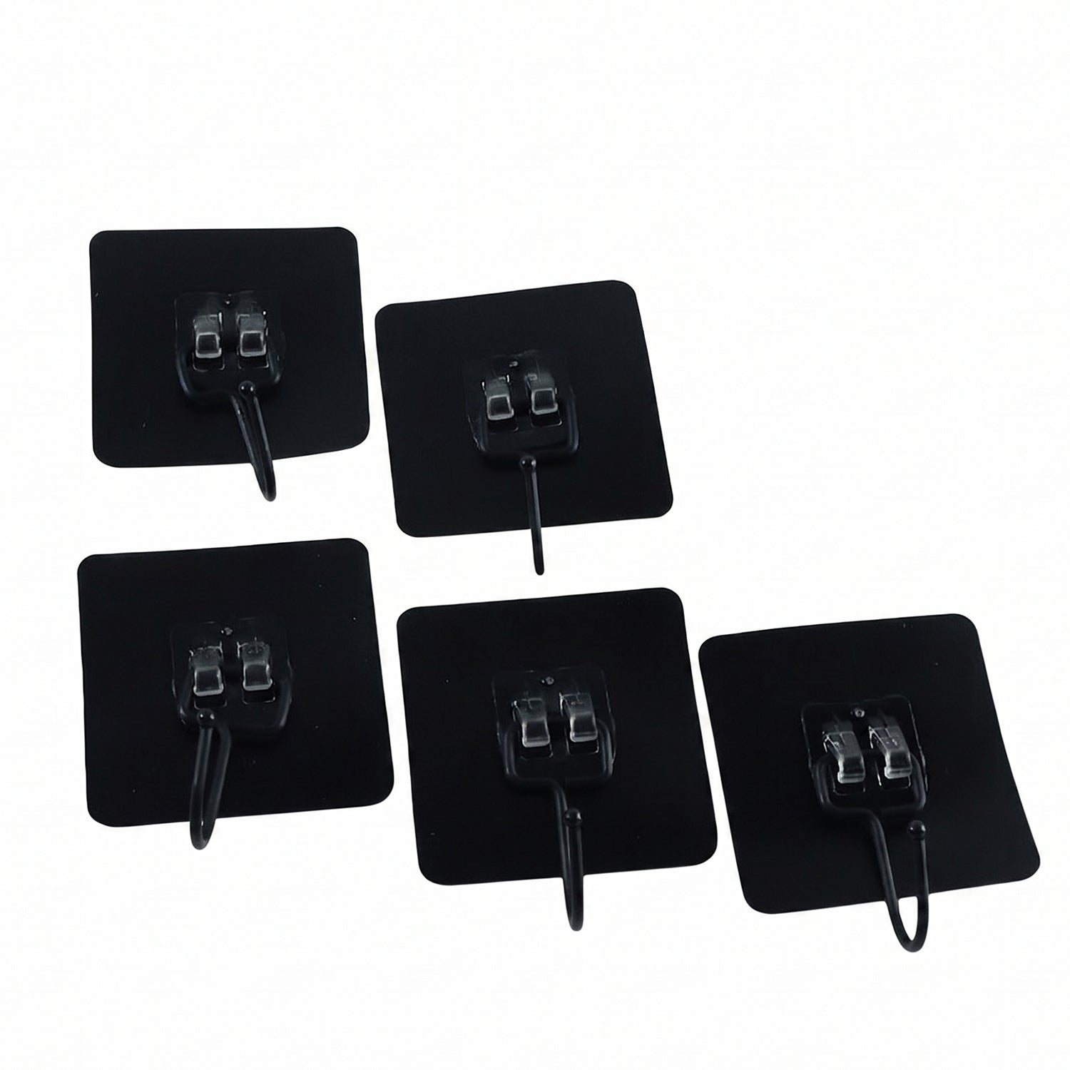 Self Adhesive Wall Hooks, Strong Transparent Sticky Hooks for Home (5 Pcs Set)