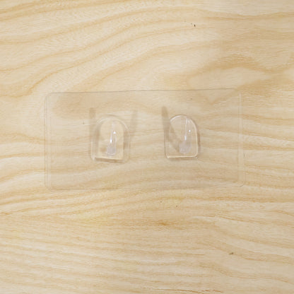 Transparent Double Hook Adhesive Wall Hook