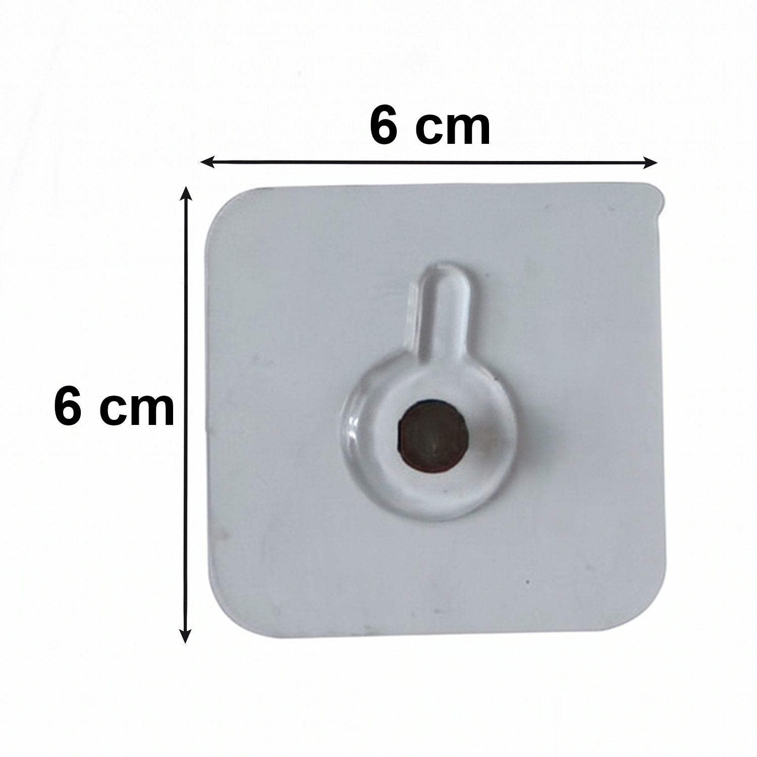 Clear self-adhesive wall hook