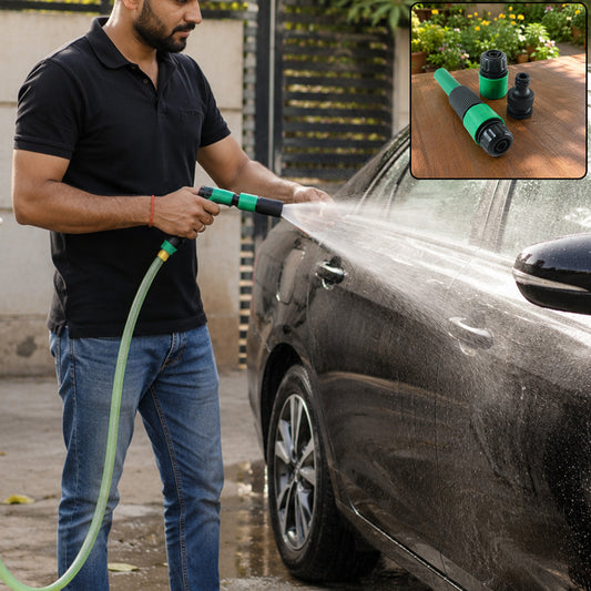 Garden Hose Nozzle Set – 4-Piece Durable Plastic | Grow Garden Tools