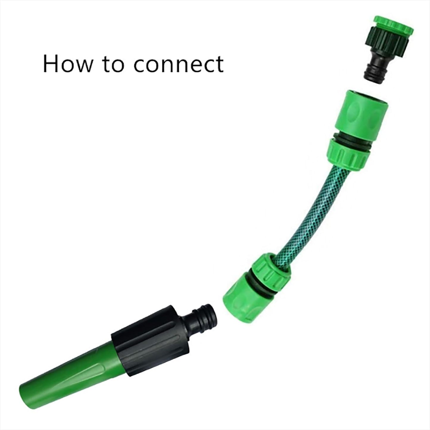 Garden Hose Nozzle Set – 4-Piece Durable Plastic | Grow Garden Tools