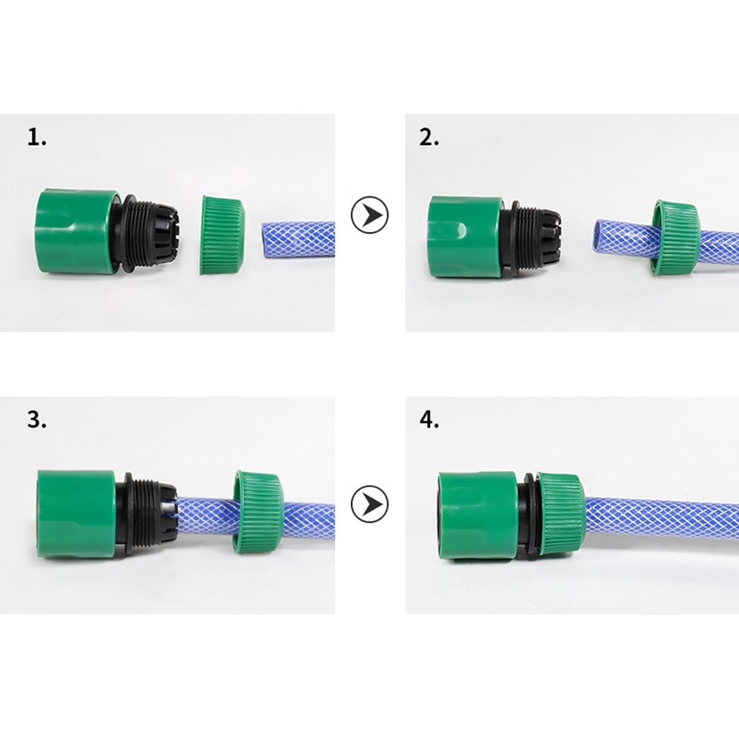 Garden Hose Nozzle Set – 4-Piece Durable Plastic | Grow Garden Tools