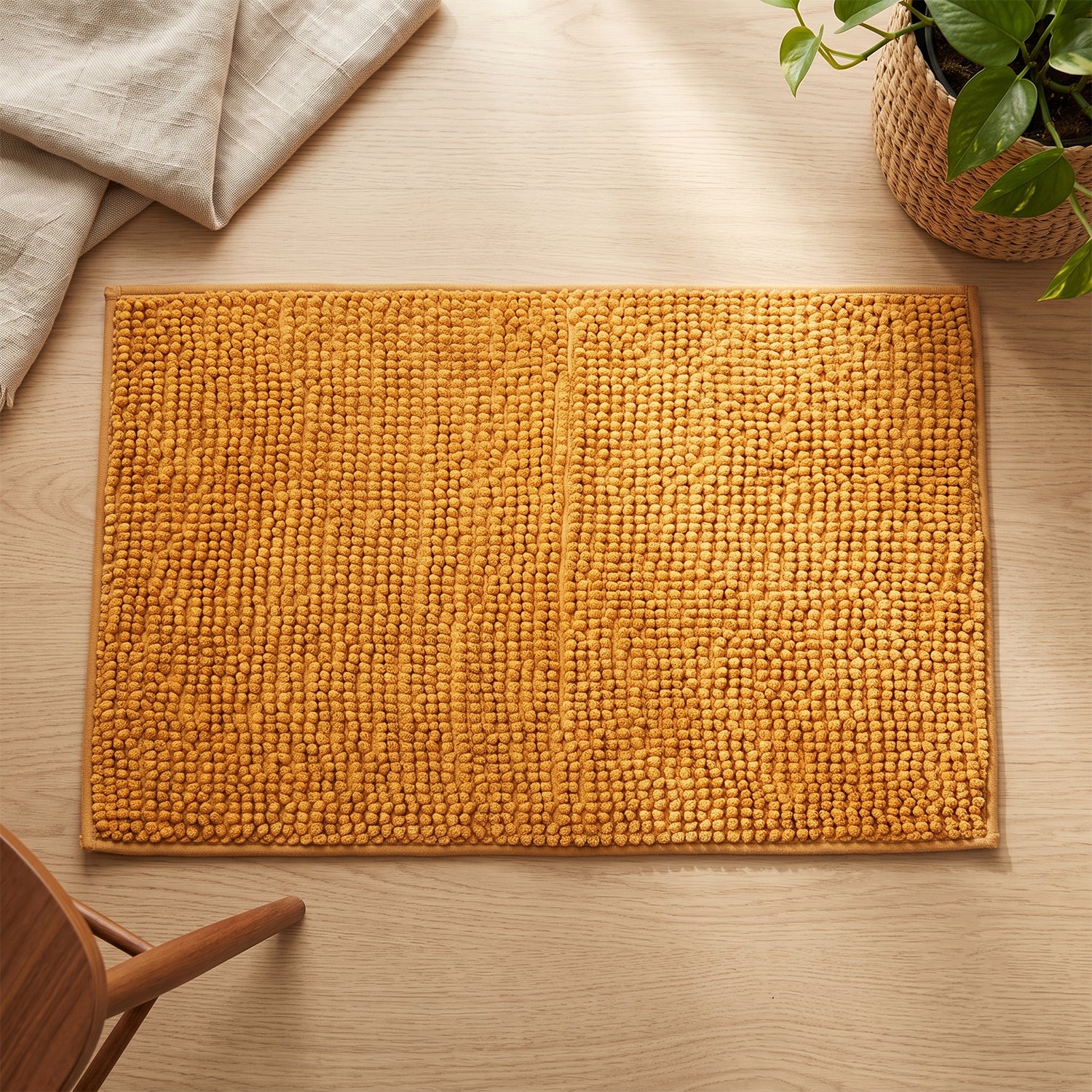 Anti Slip Absorbent Floor Mat 77 x 49 Cm Soft Microfiber Door Mat (1 Pc)