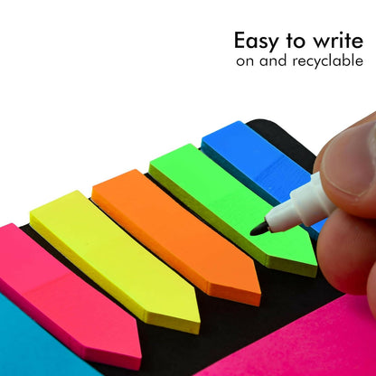 Plastic Self Sticky Index Flags for Office, School – Multicolour (20×5 mm, 100 Sheets, 6 Pack)