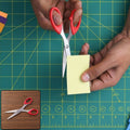 Stainless Steel Red Handle Scissors for Office, School, Sewing & Home Use (6.25 Inch)
