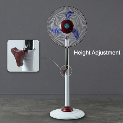 pedestal fan with built in light for emergency