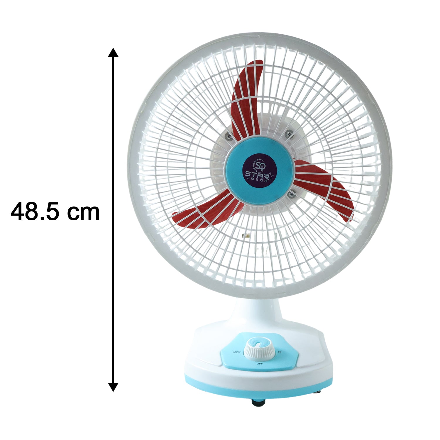 Compact rechargeable fan ideal for desk and room