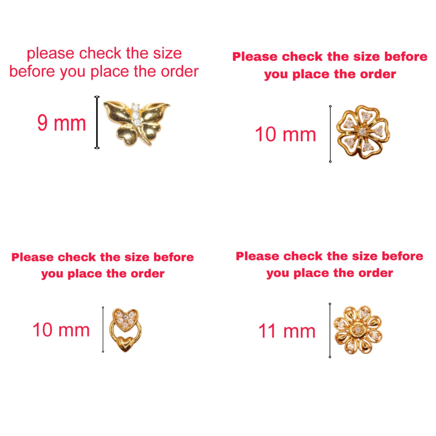 Elegant gold plated butterfly stud earrings with shimmering Cubic Zirconia