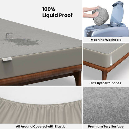 Machine washable mattress protector being cleaned for easy upkeep