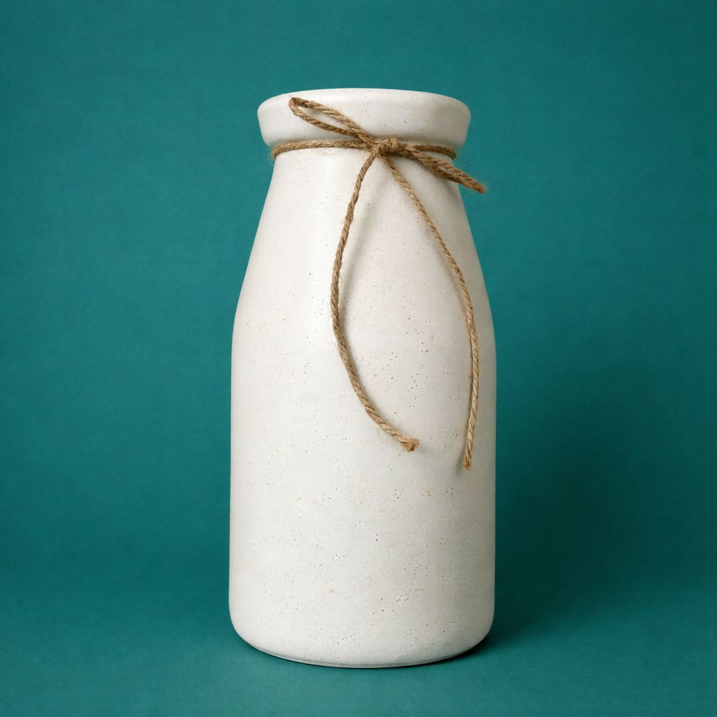 Decorative Ceramic Vase 9 Inch Minimal Style Vase for Home Décor