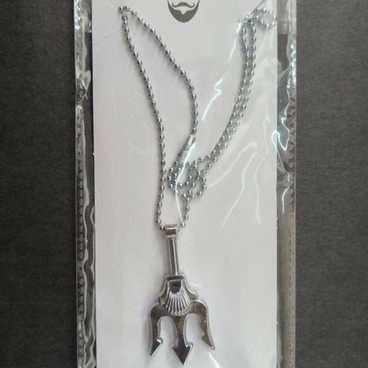 Designer Trishul Chain Pendant for Men Stylish Religious Symbol Necklace