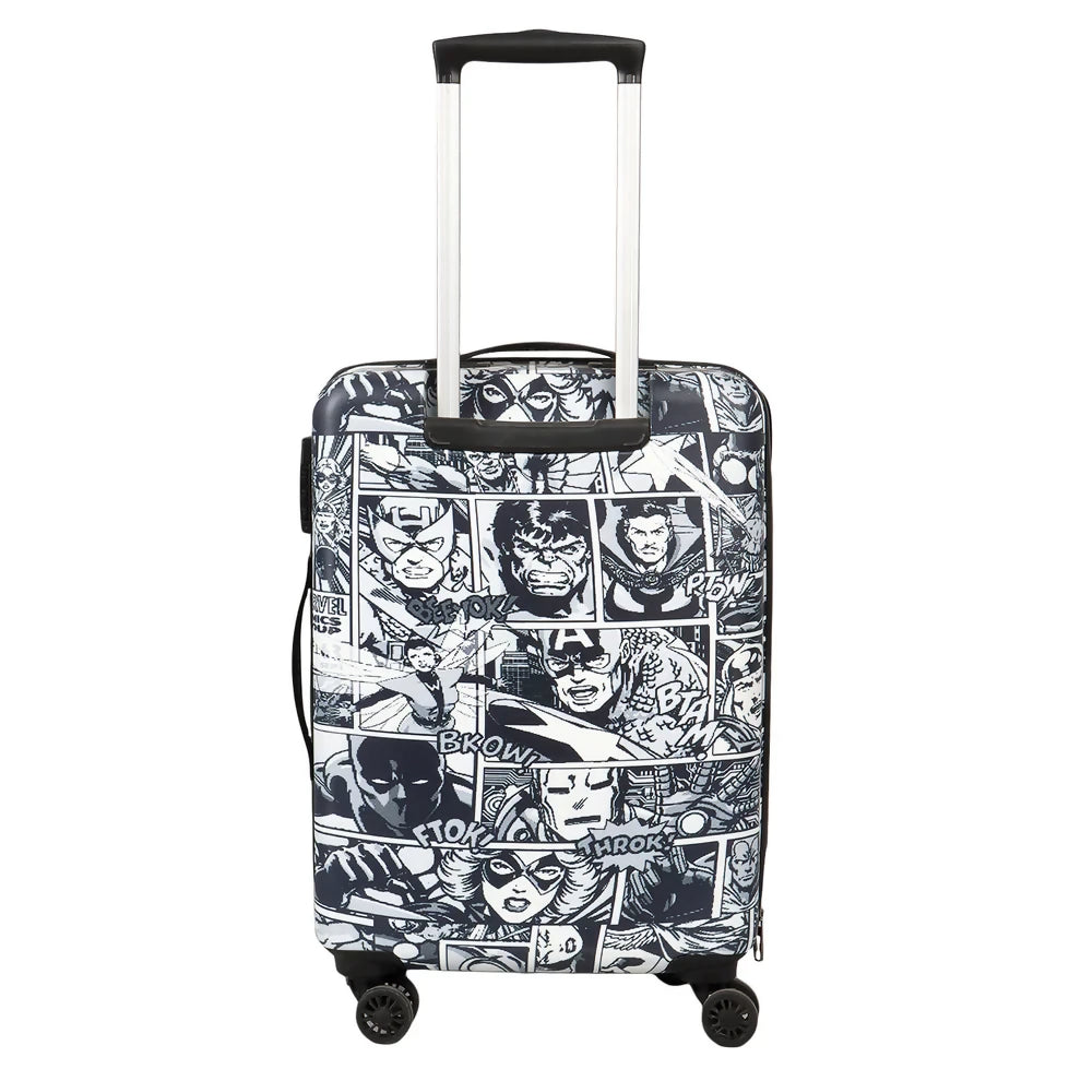 Novex Marvel Avenger Squre Kids Polycarbonate Trolley Bags for Travel Luggage with 4 Wheel (Black, 22 Inch)