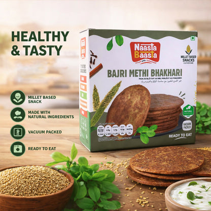 Naasta Baasta Bajri Methi Bhakhari millet snack pack