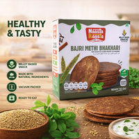 Naasta Baasta Bajri Methi Bhakhari – Millet Based Ready to Eat Snack, Natural Ingredients (200 Gm)