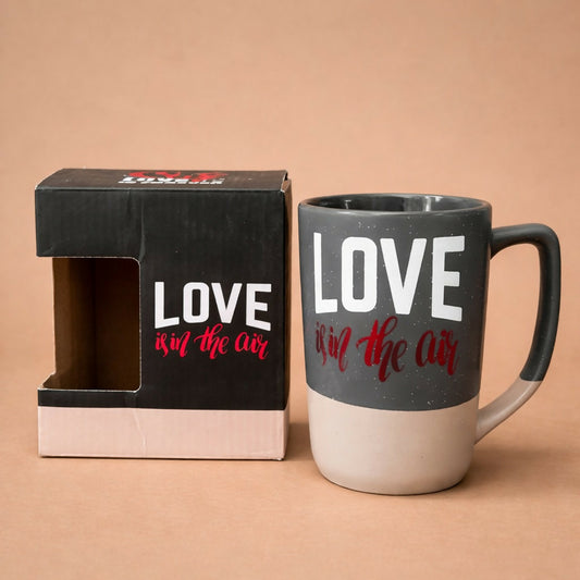 Printed Ceramic Coffee Mug Love Theme Gift Cup with Handle