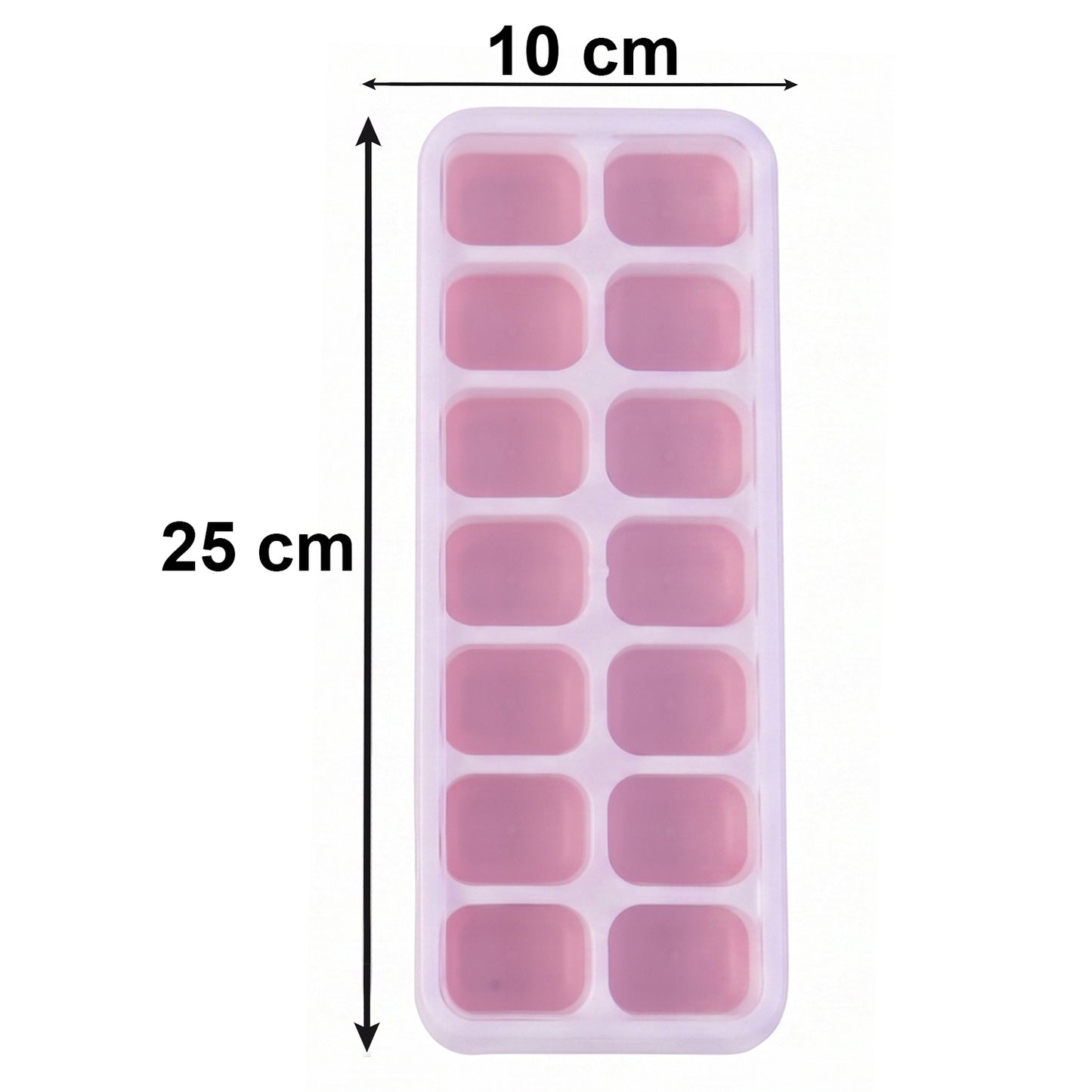 Ice cube tray close-up view