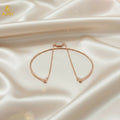 Rose Gold Adjustable Bracelet – Minimal Elegant Design