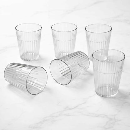 Premium Unbreakable Plastic Glass Set 300ml (6 Pieces)
