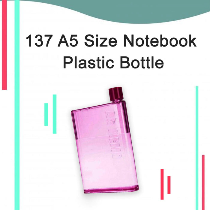 0137 A5 Size Notebook Plastic Bottle (Any Color)