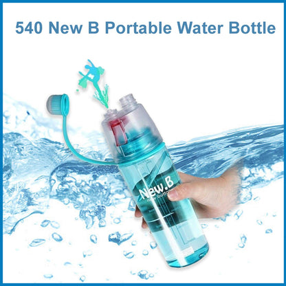 New Spray Portable Water Bottle (600ML)