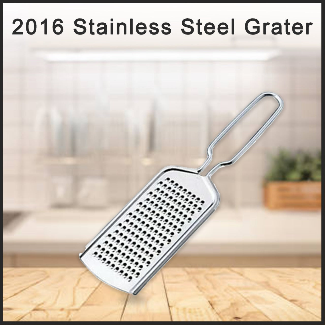 Kitchen handheld grater in use example