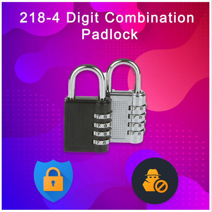 0218 -4 Digit Combination Padlock