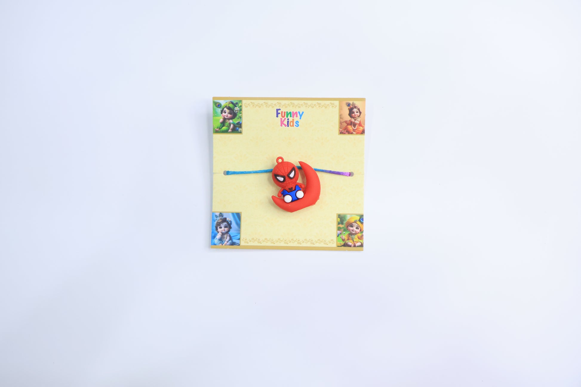 Superhero Moon Sit Rakhi for Kids – Cute Cartoon Design